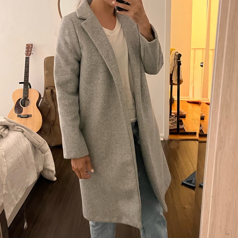 Zara gray long coat
